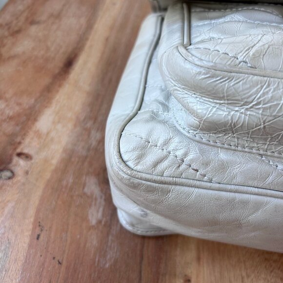 Saint Laurent Leather Niki Chain Satchel Light Natural White - Picture 5 of 16